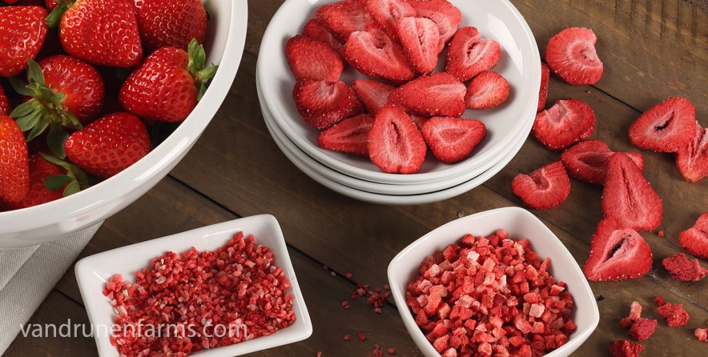 Advantages of freeze-drying - strawberry