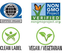 Organic non-GMO vegan